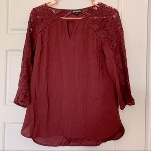 Burgundy Express Top